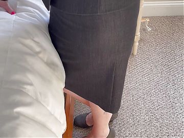 65 YEAR OLD Danielle Dubonnet Gets fucked before her banking job in the morning! 